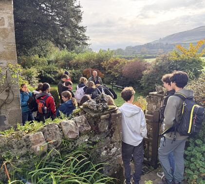 Sidcot students on the George Fox Pilgrimage (Foxtrot)