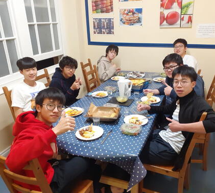 Boarders' last supper in isolation