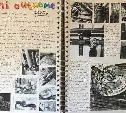 Art Sketchbooks throughout the lockdown