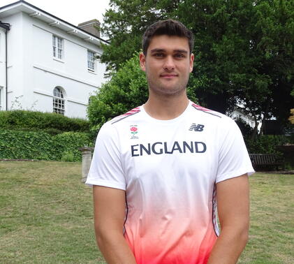 George Leite In England Shirt Outside Sidcot School