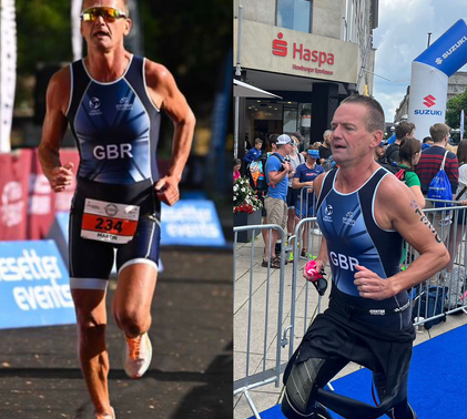 Martin Rogers at Hamburg World Triathlon Event