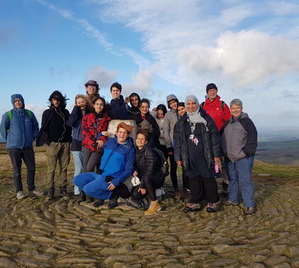 Sidcot students on the Fox Trot trip
