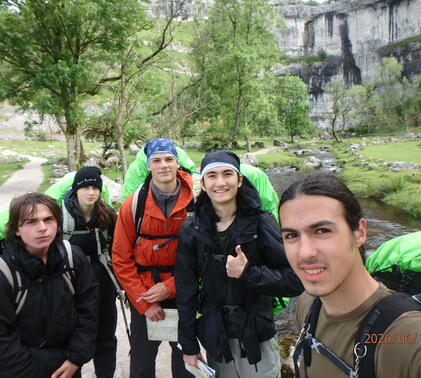 Sidcot Sixth Form Students completing their Gold Duke of Edinburgh expedition