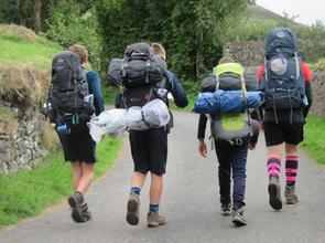 Sidcot students hiking