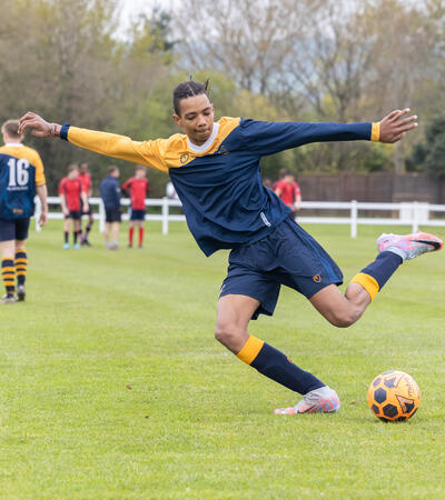 sidcot student playing football