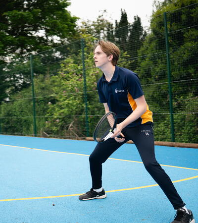 Sidcot senior school pupils playing tennis