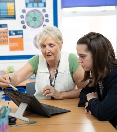 Sidcot student in Learning Support