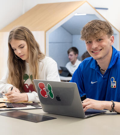Sidcot Sixth Form students studying