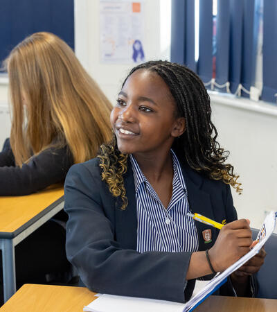 Sidcot student engaged in a lesson