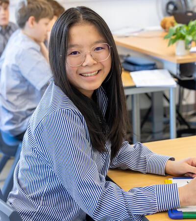 International student studying on Pre-GCSE course