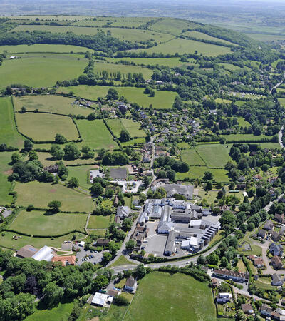 Aerial view of Sidcot School