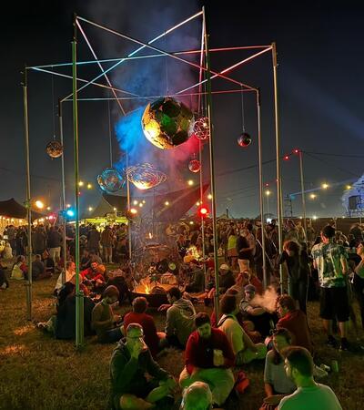 Sidcot art displayed at Glastonbury