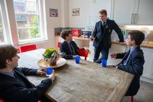 Wing Boys with Housemaster
