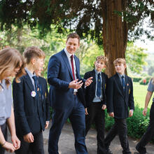 JJ with students