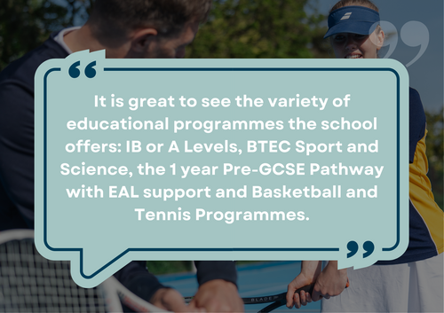 Review variety of student options