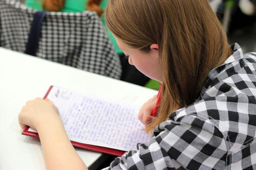 student starting to write her ucas personal statement