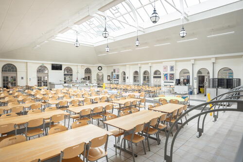 a school cafeteria