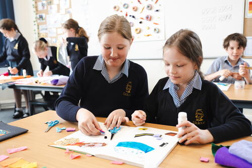 children in a SATs free school where there is no SATs stress