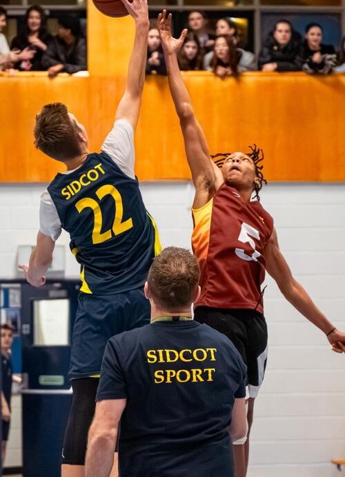 basketball players in action